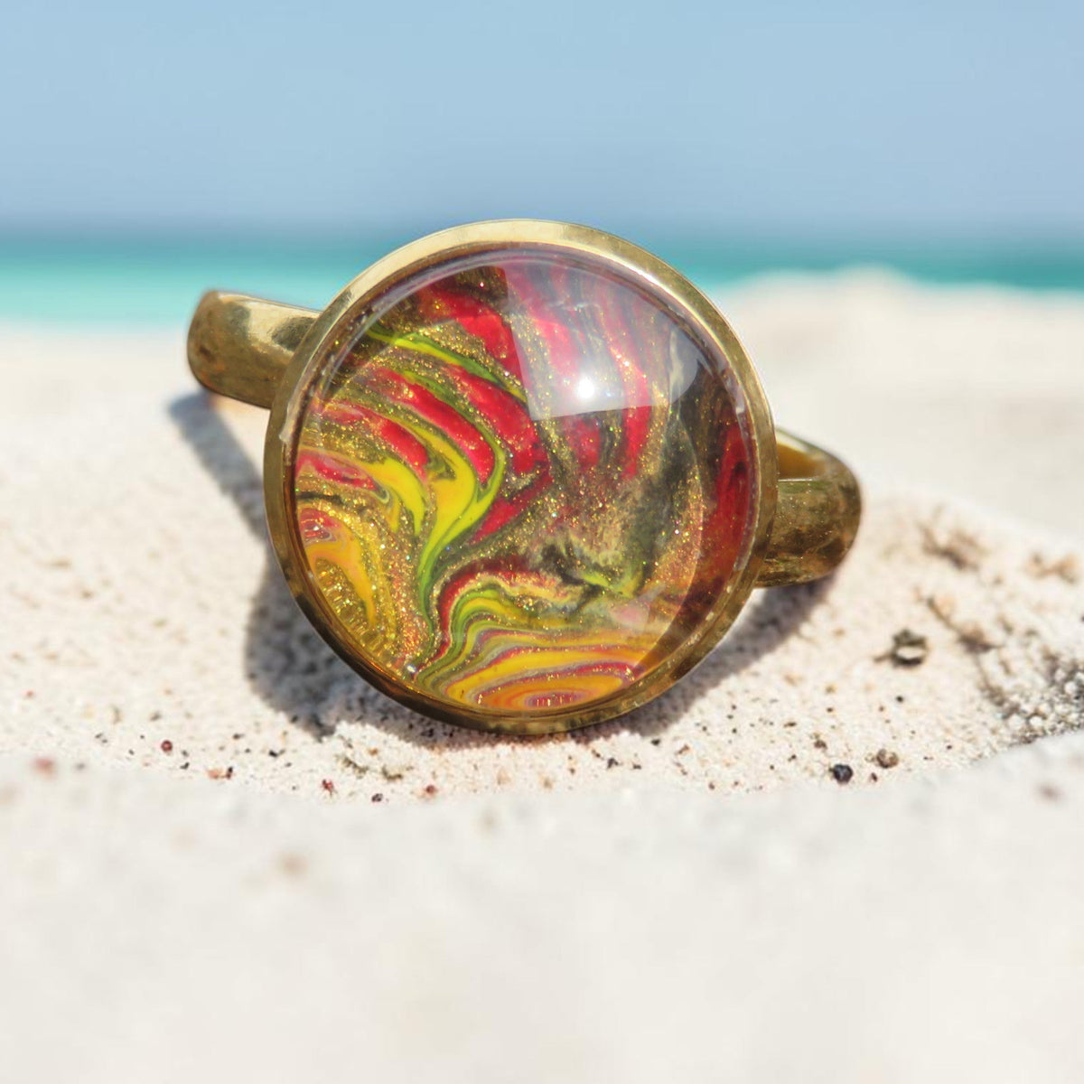Bague "Spirale Solaire" N°0403