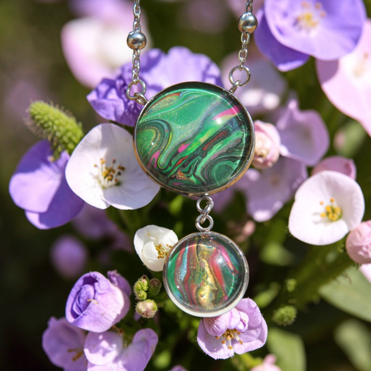 Collier "Ondes de Jade" N°0109