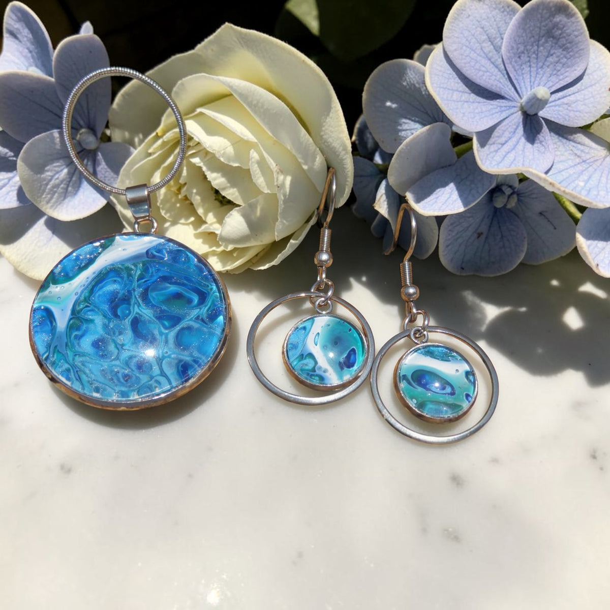 Parure "Perle du Grand Bleu" N°0061