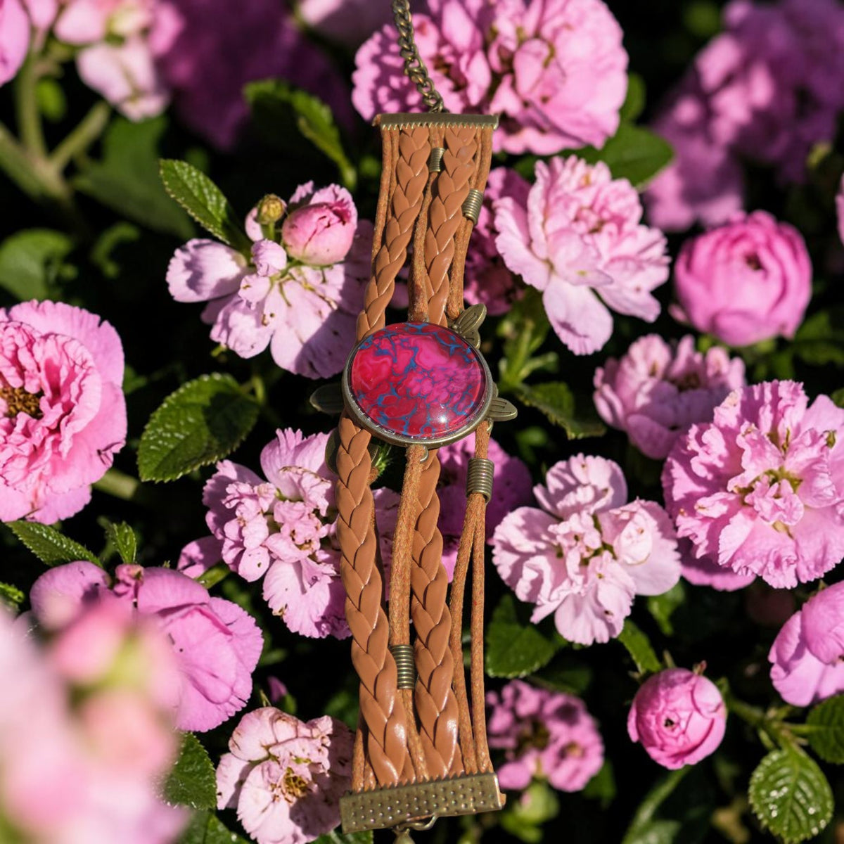 Bracelet "Fleur de Feu" N°1016