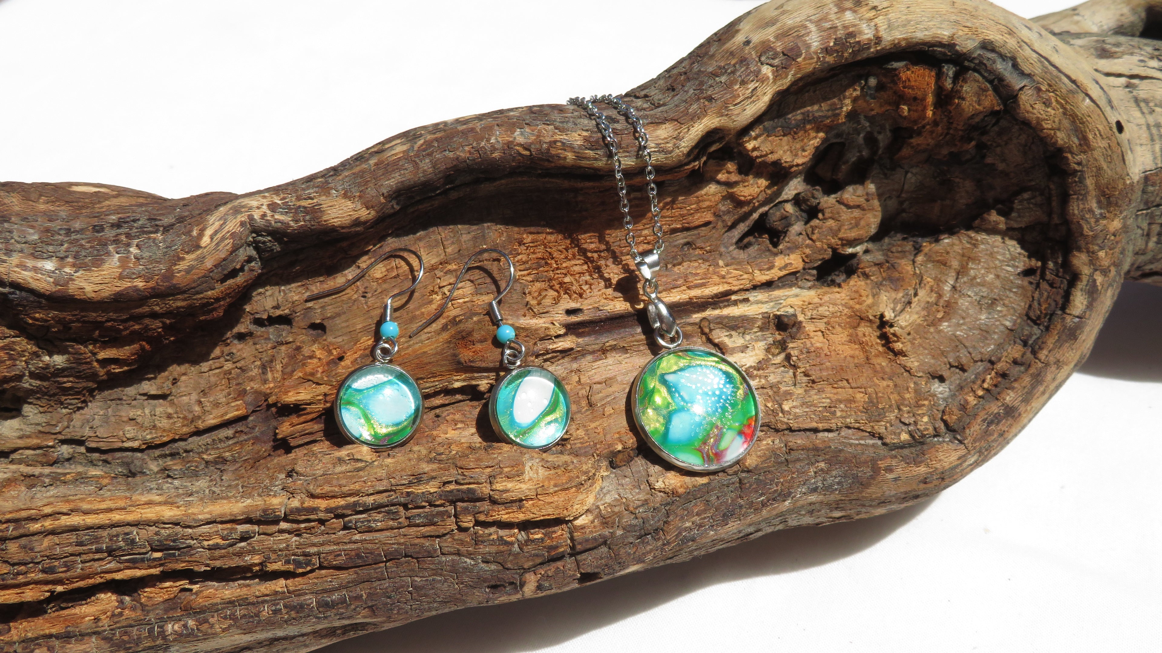 Parure Collier & boucle oreille N°0036