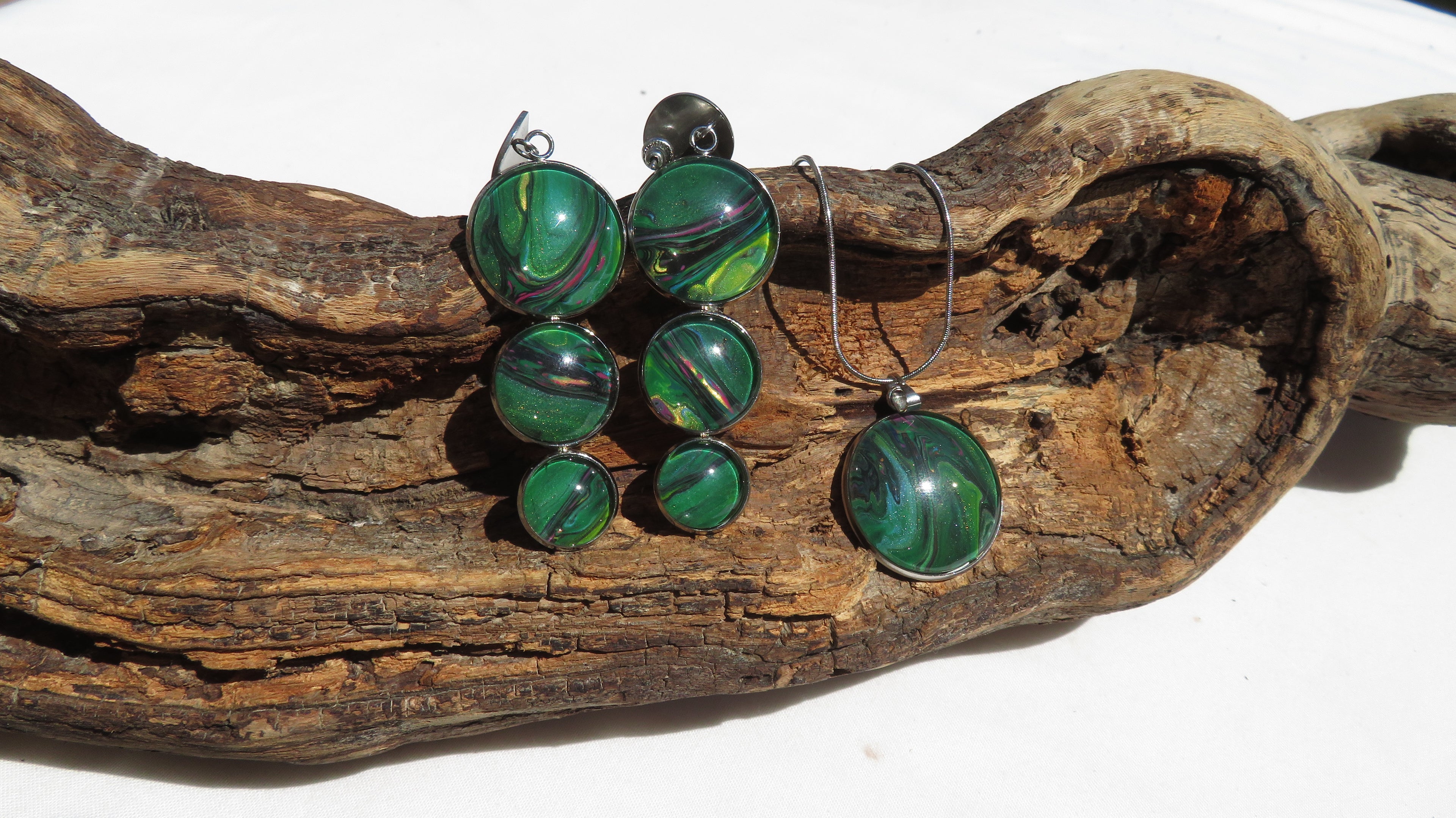 Parure Collier & boucle oreille N°0116