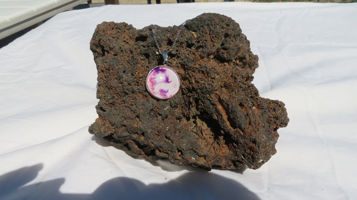 Collier "Améthyste d'Ivoire" N°1009