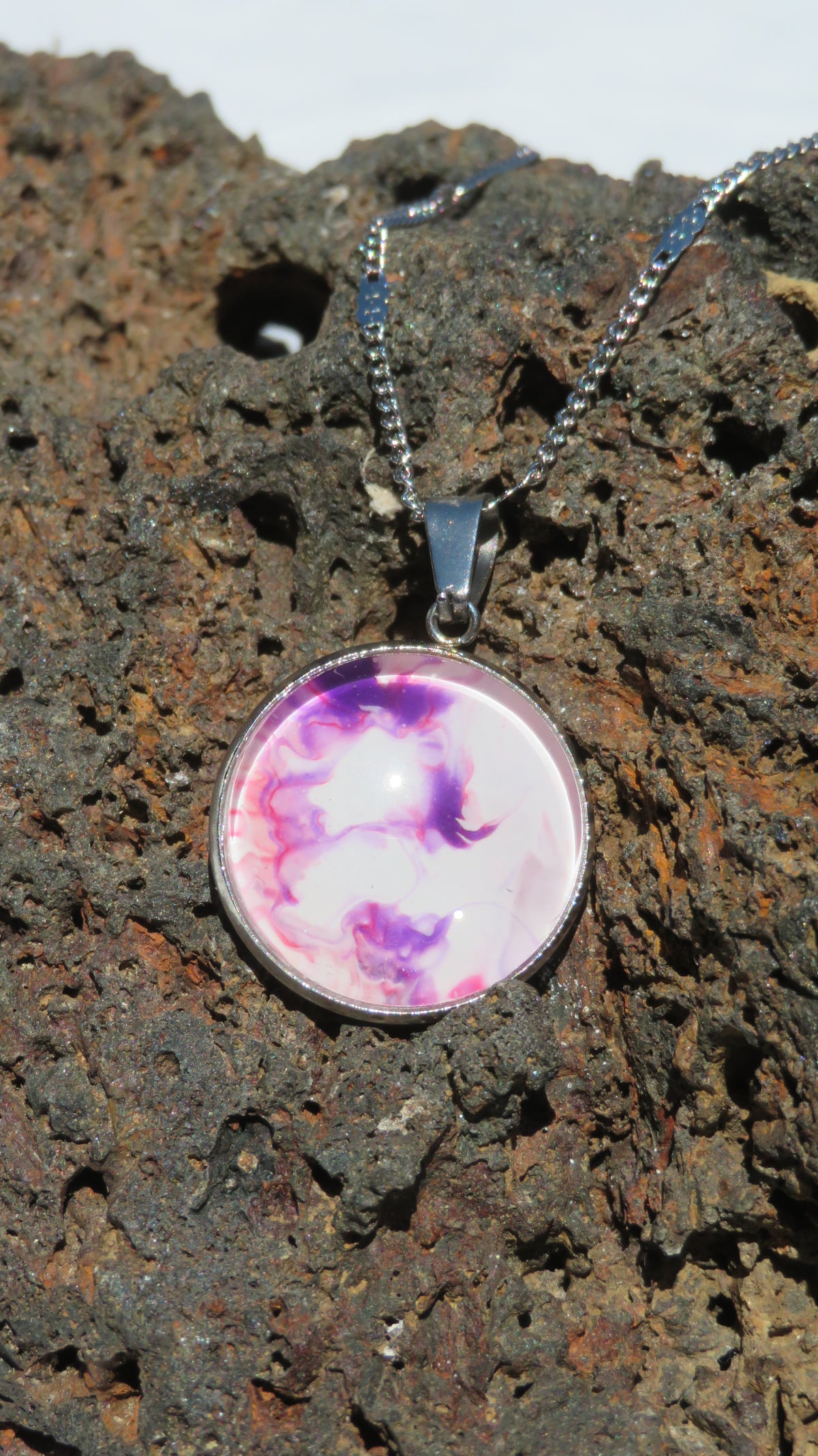 Collier "Améthyste d'Ivoire" N°1009