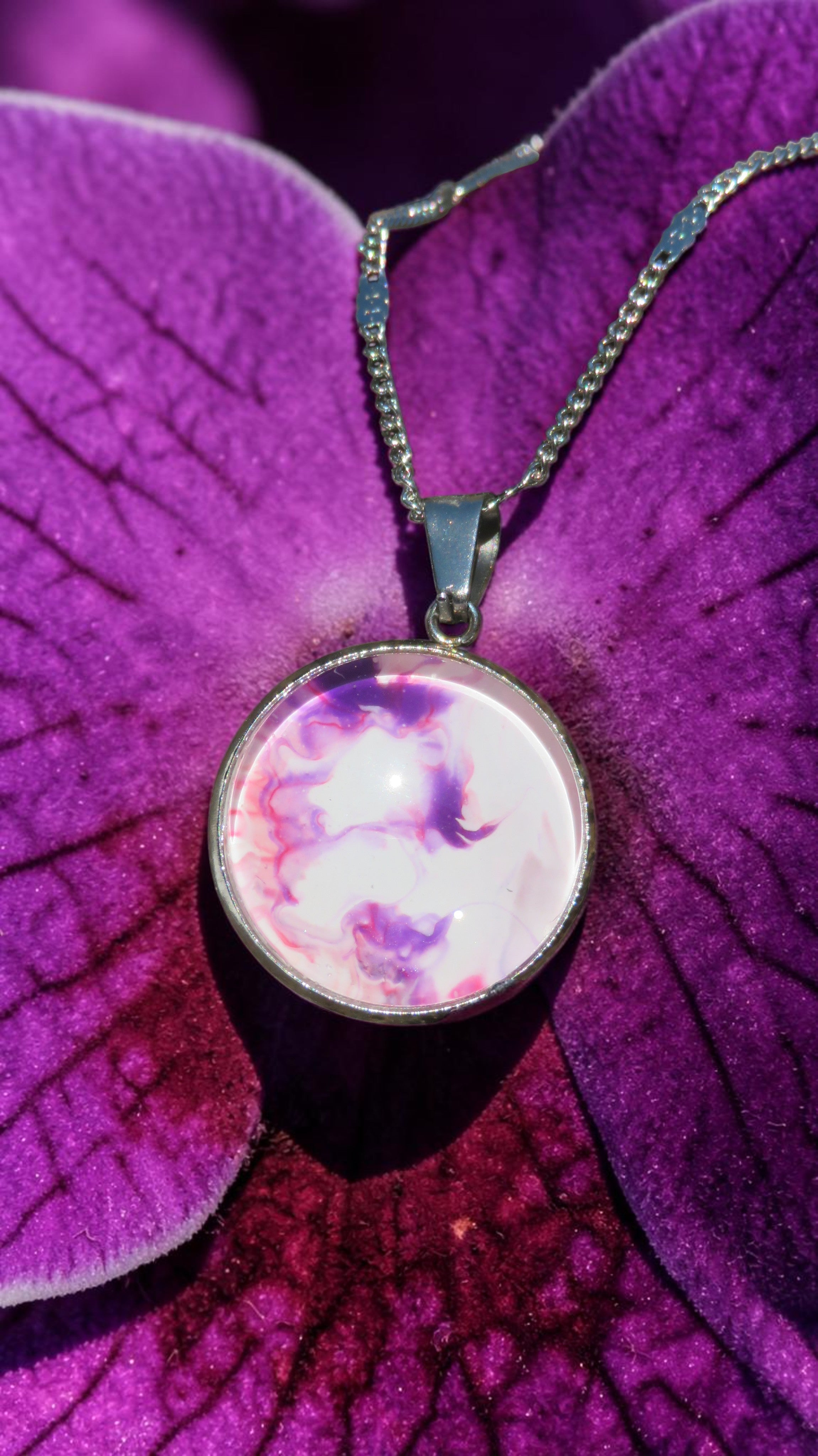 Collier "Améthyste d'Ivoire" N°1009