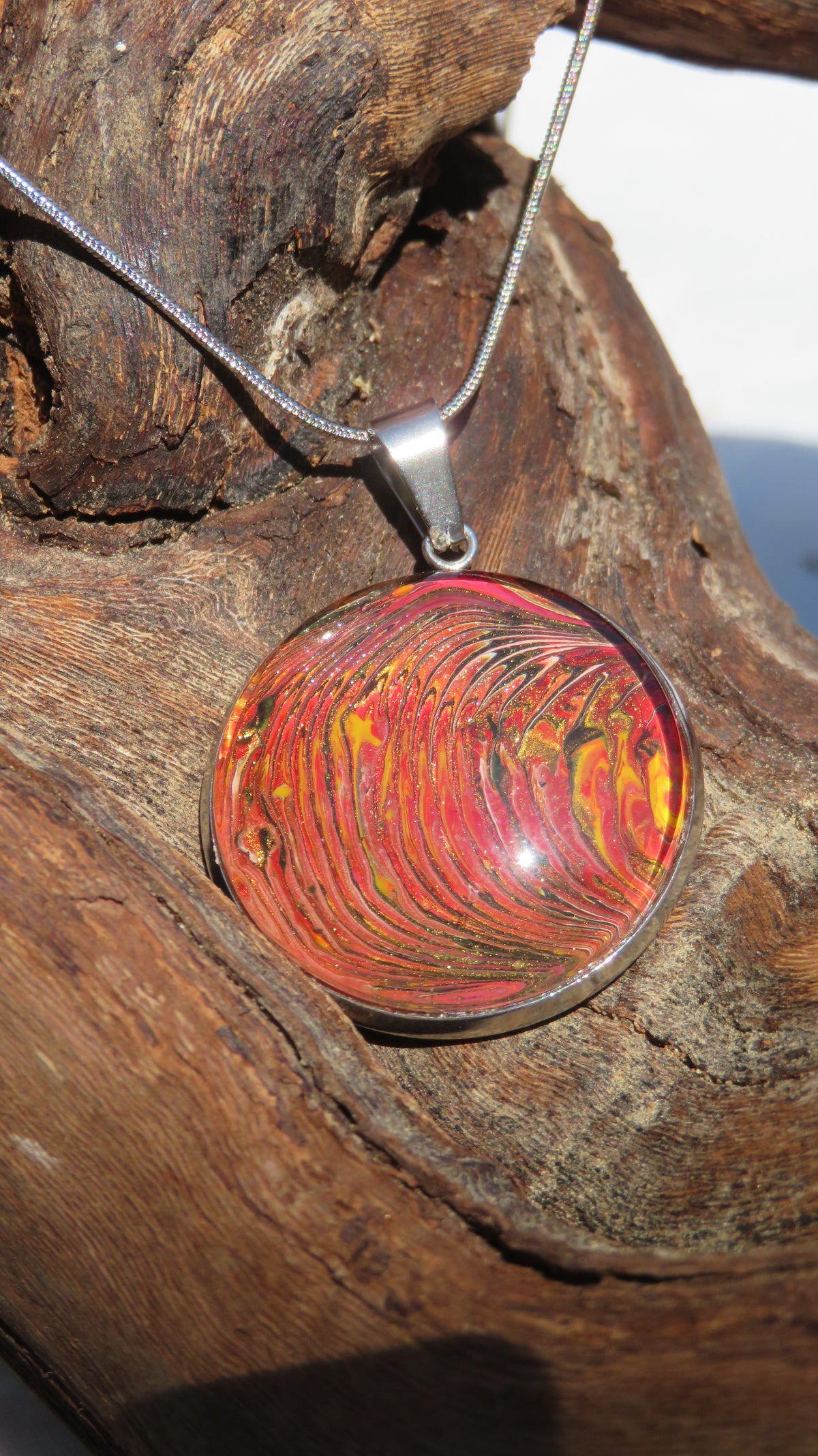 Collier "Lave en Fusion" N°0401