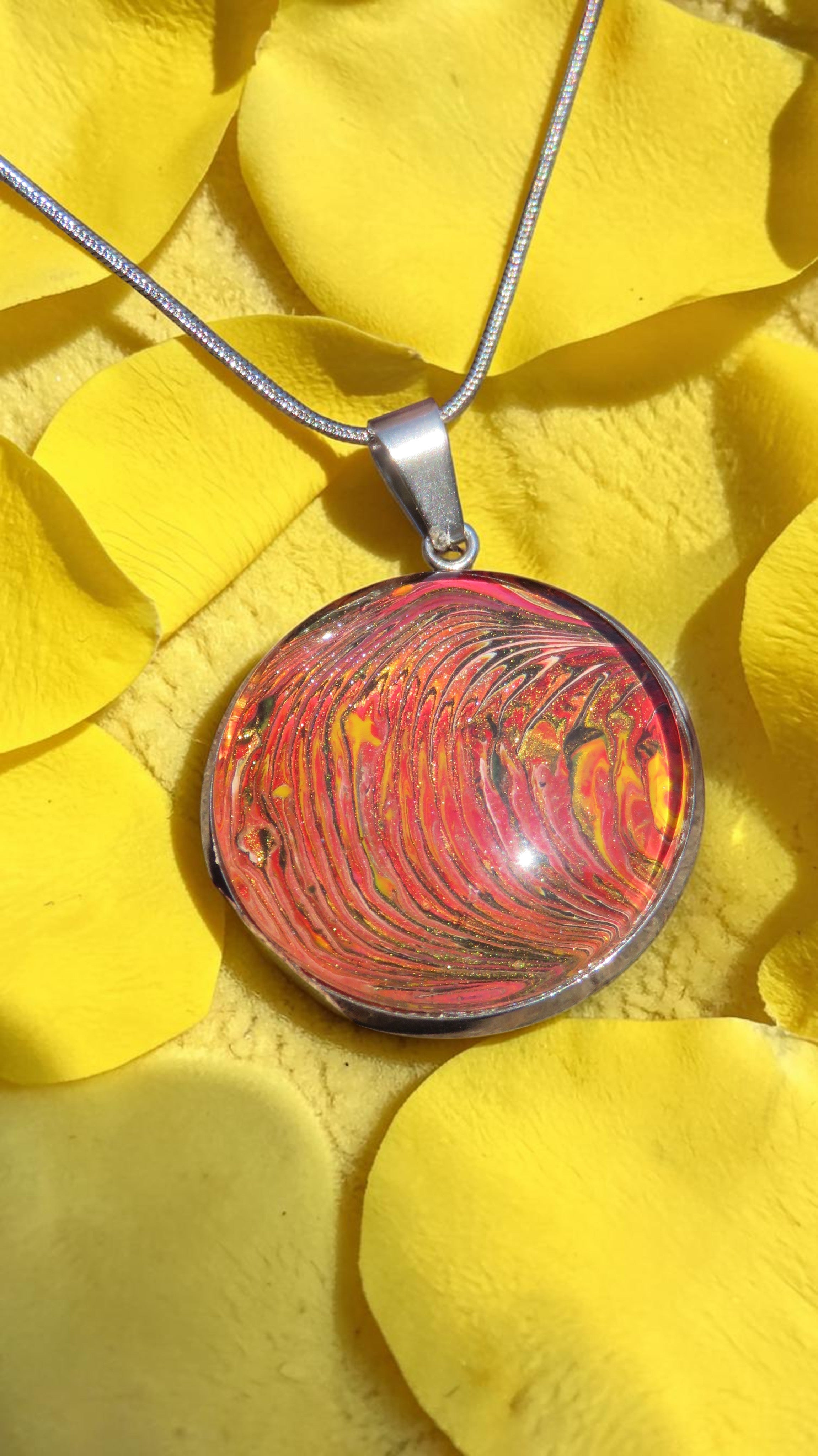 Collier "Lave en Fusion" N°0401
