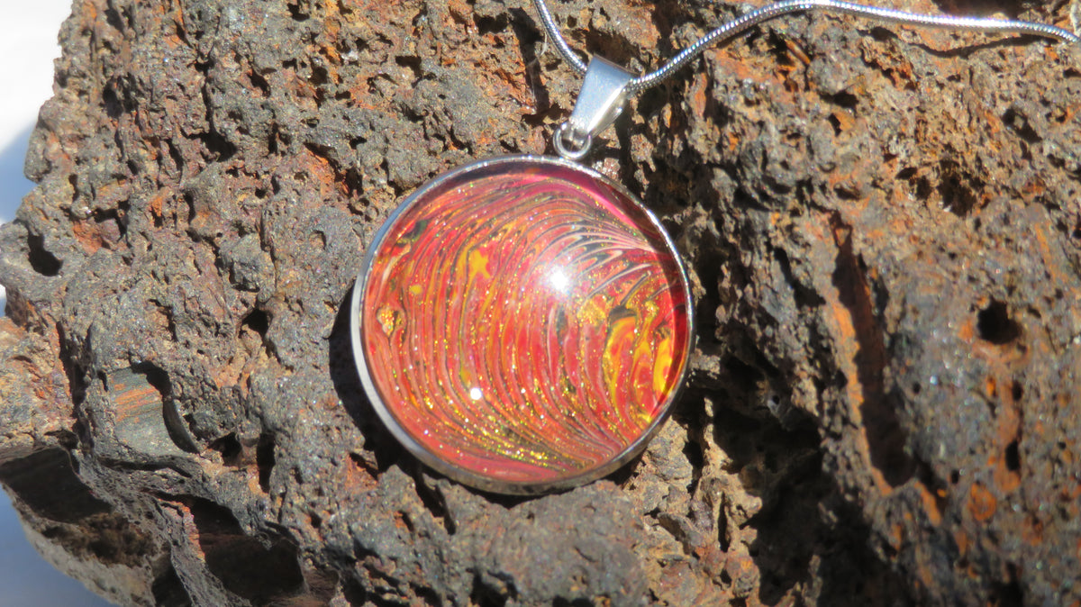 Collier "Lave en Fusion" N°0401