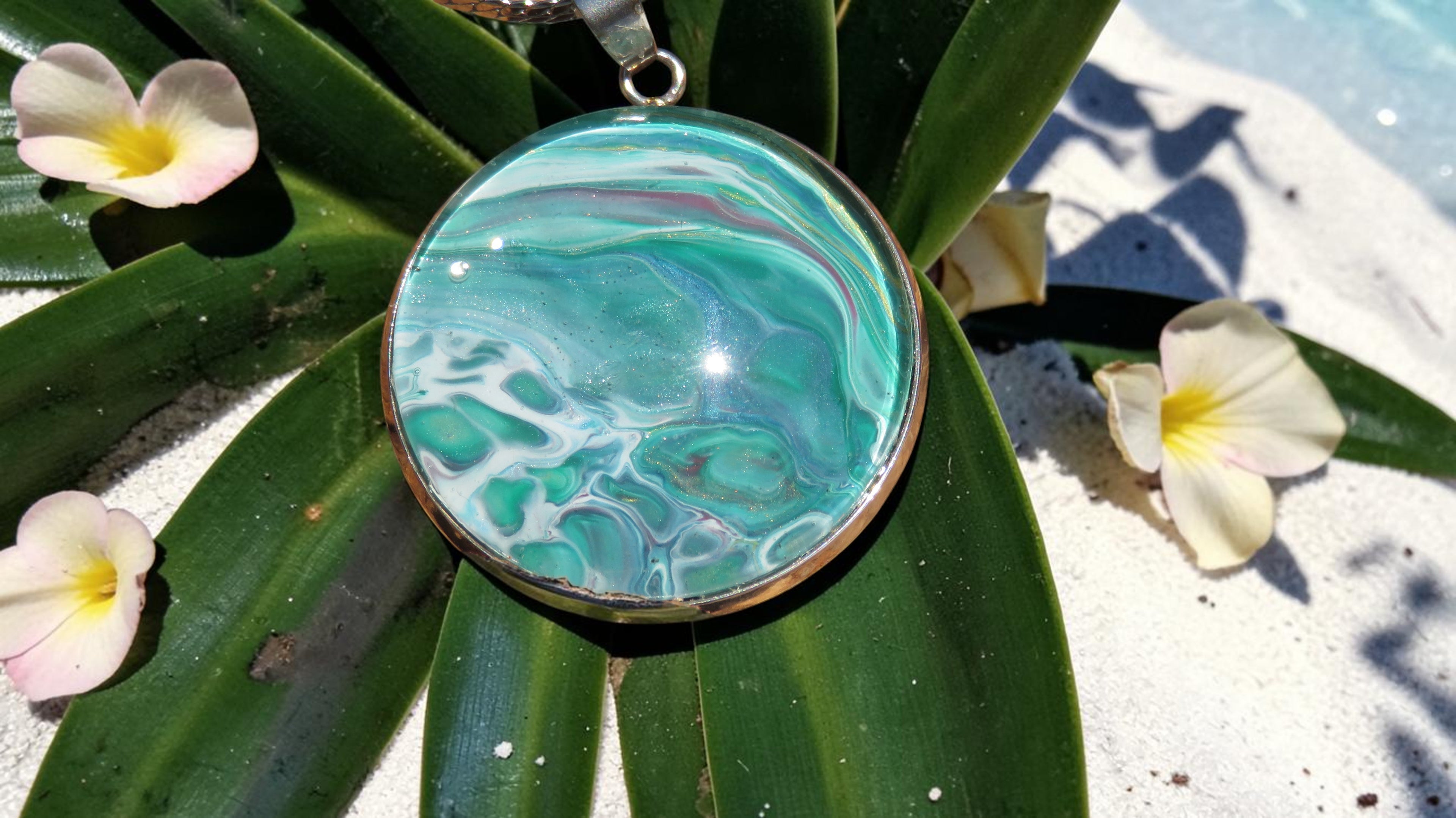 Collier "Reflets du Lagon" N°0419