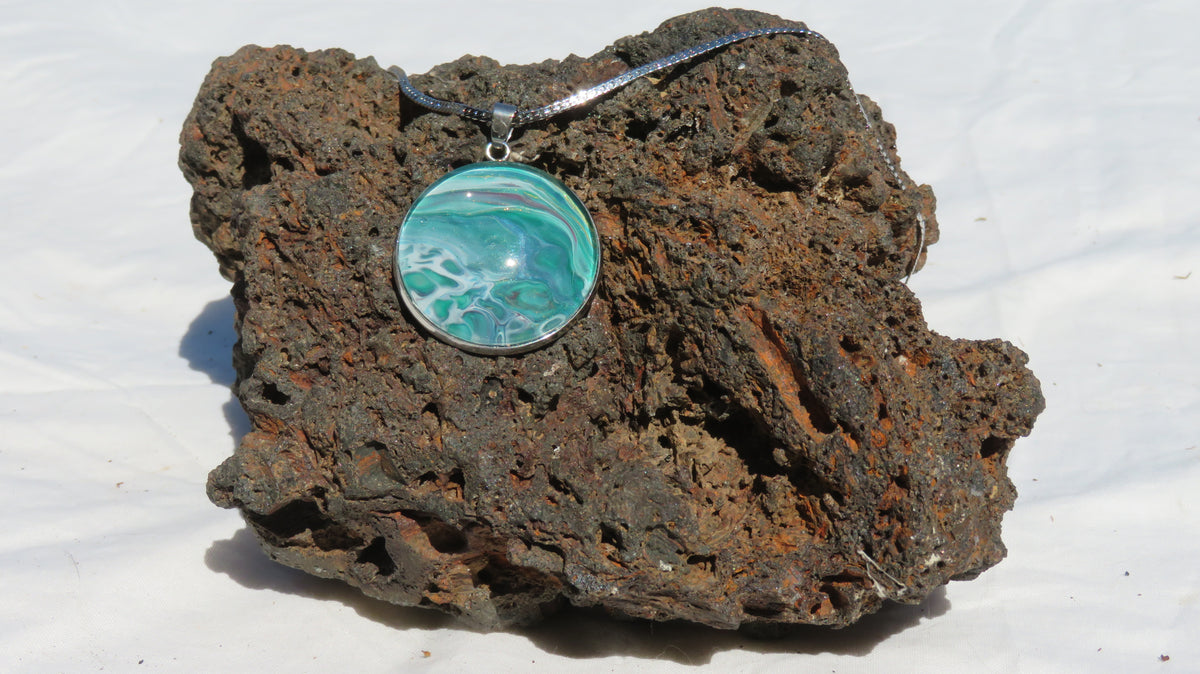 Collier "Reflets du Lagon" N°0419