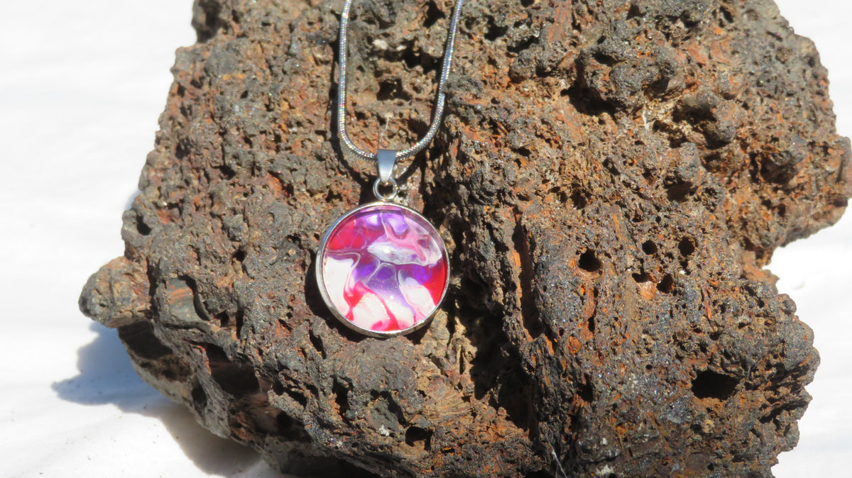 Collier "Orchidée Enchantée" N°0676
