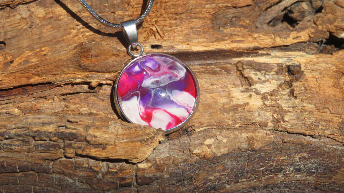 Collier "Orchidée Enchantée" N°0676