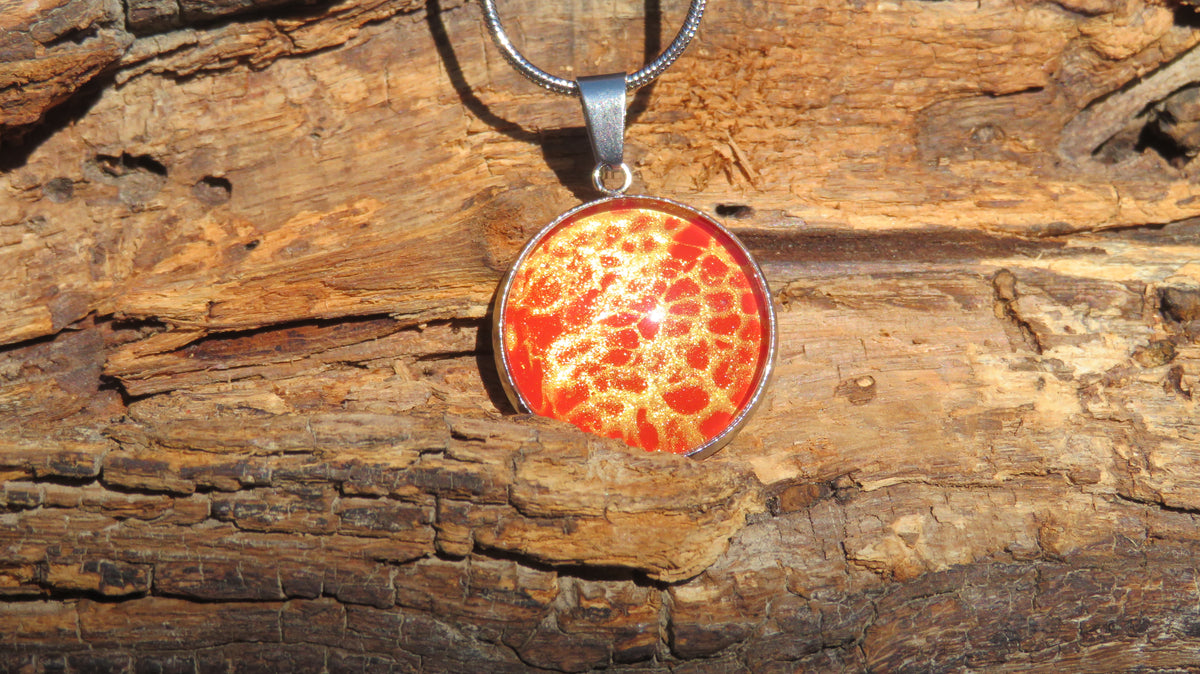 Collier "Cœur de Magma" N°0951