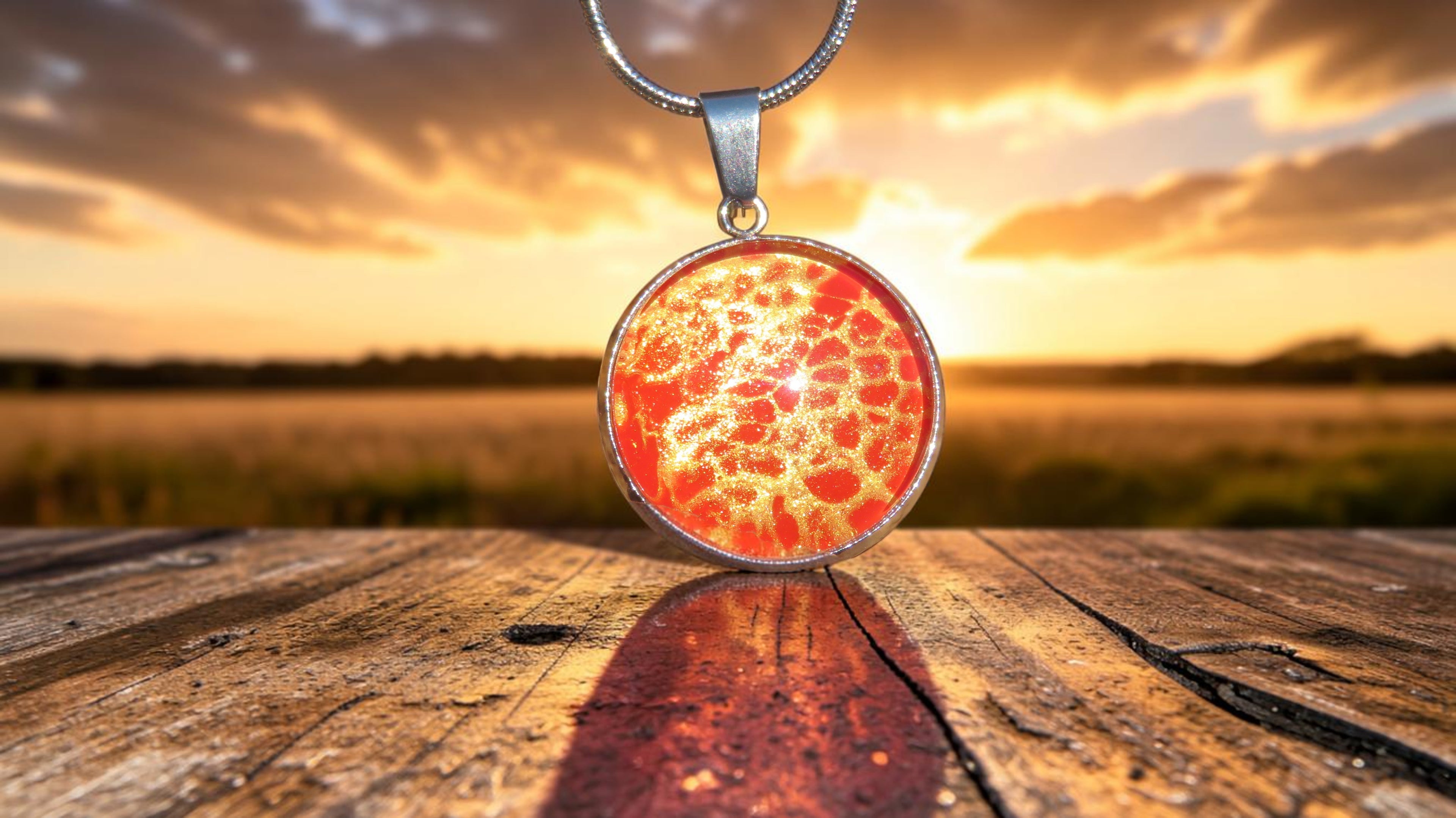 Collier "Cœur de Magma" N°0951