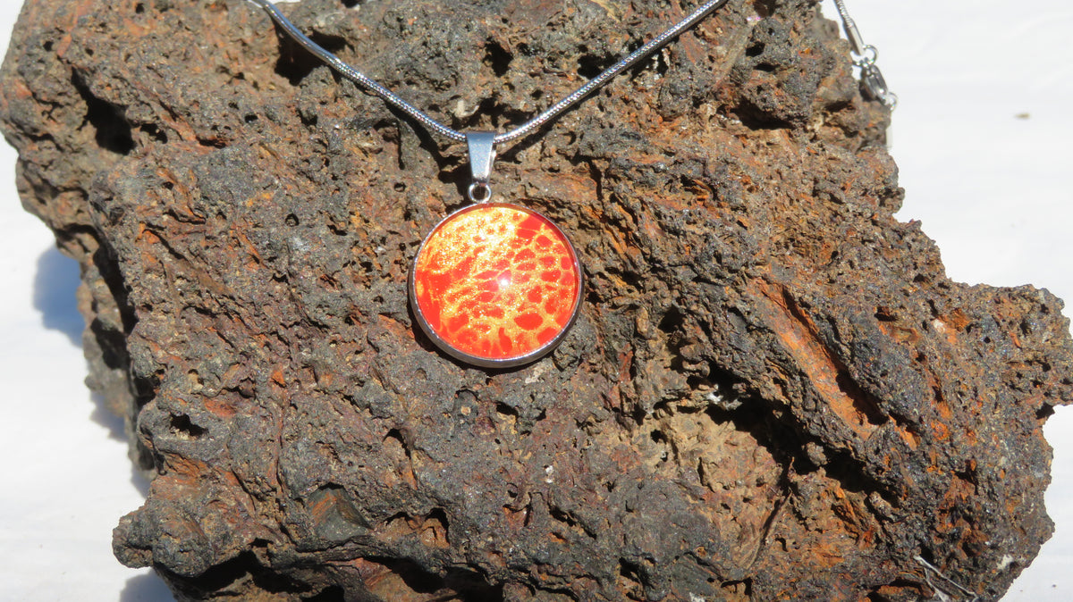Collier "Cœur de Magma" N°0951