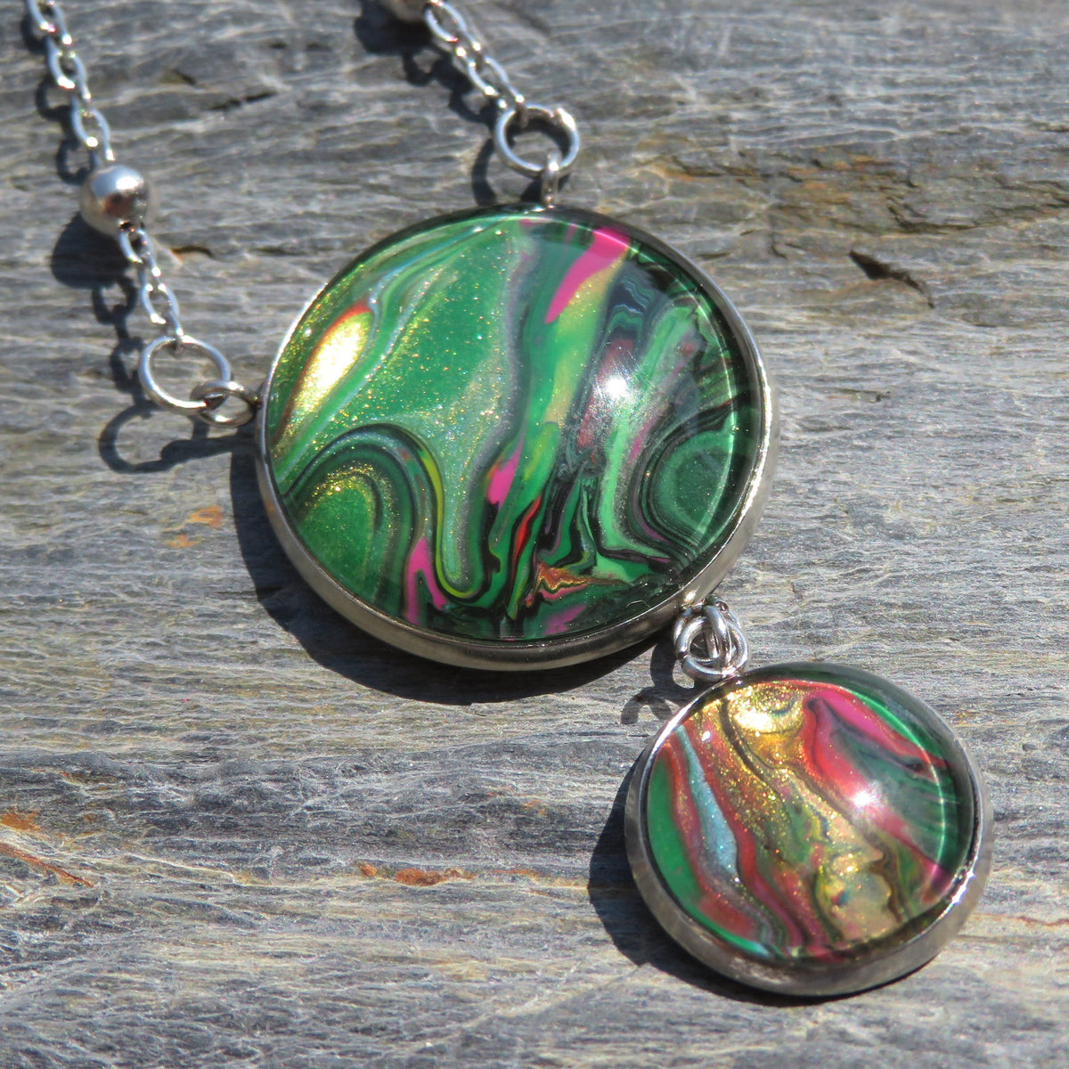 Collier "Ondes de Jade" N°0109