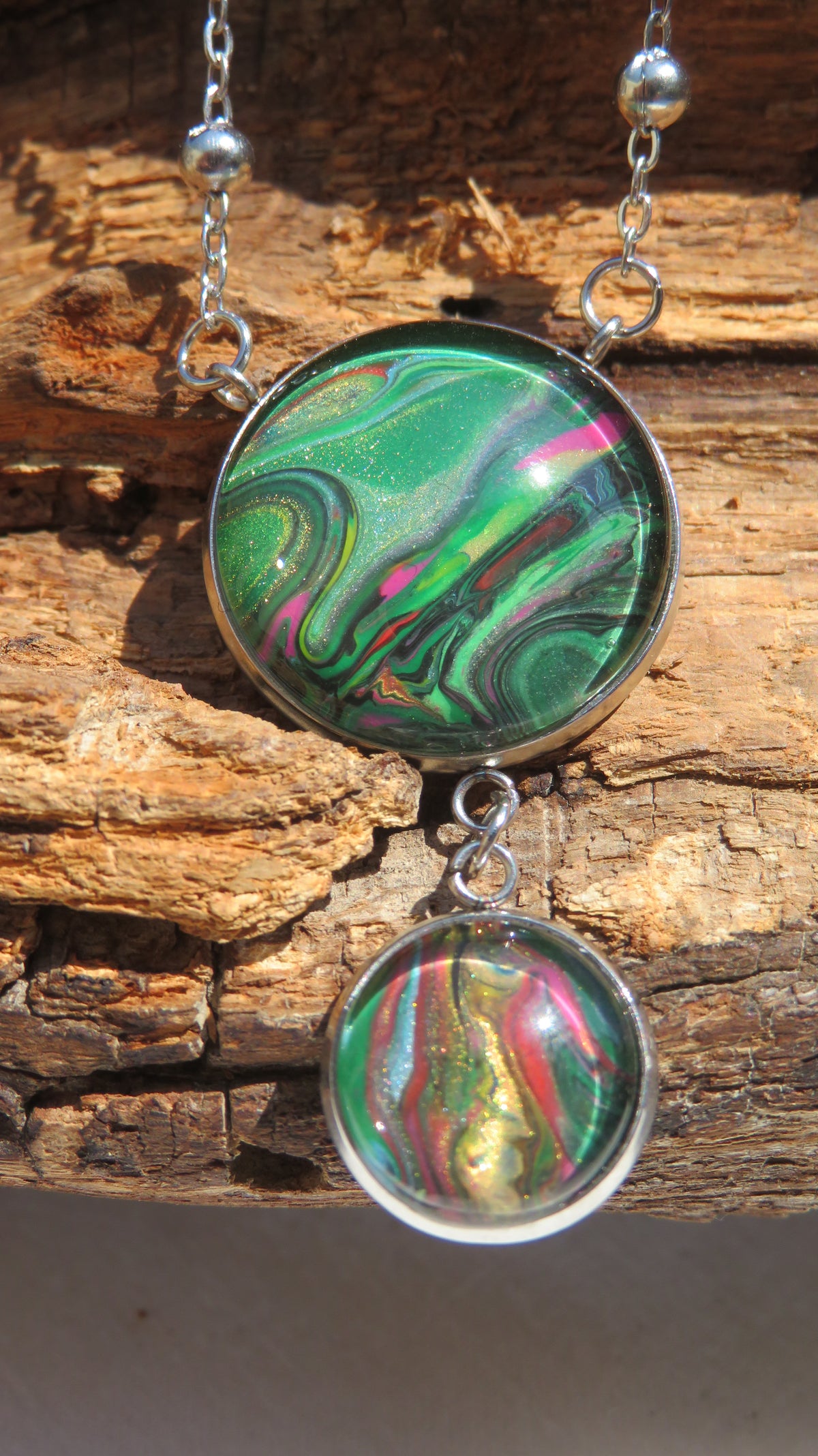 Collier "Ondes de Jade" N°0109
