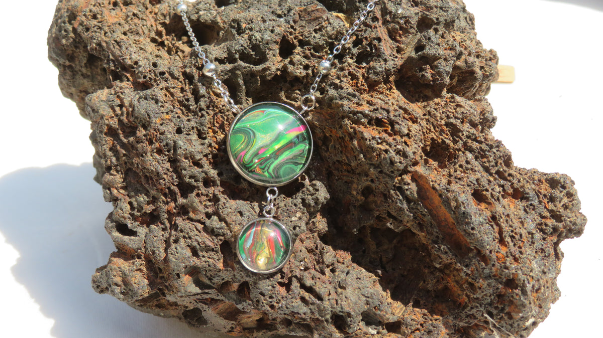 Collier "Ondes de Jade" N°0109