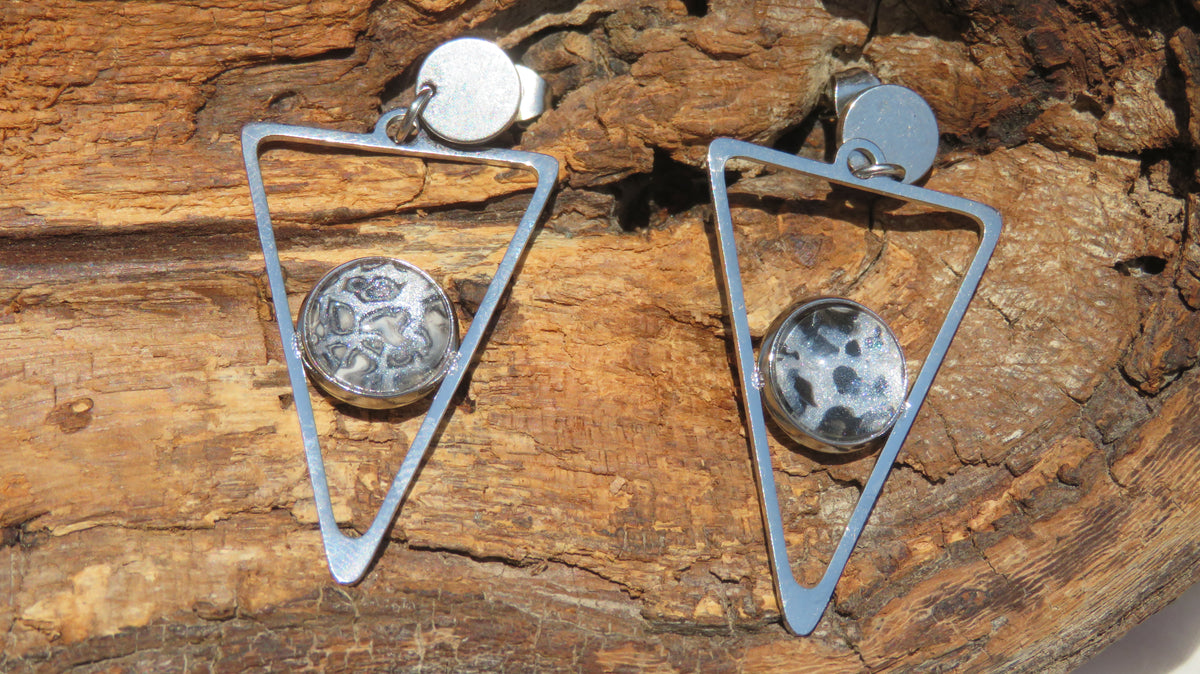 Boucle d'oreille "Nuage d’Argent" N°0542