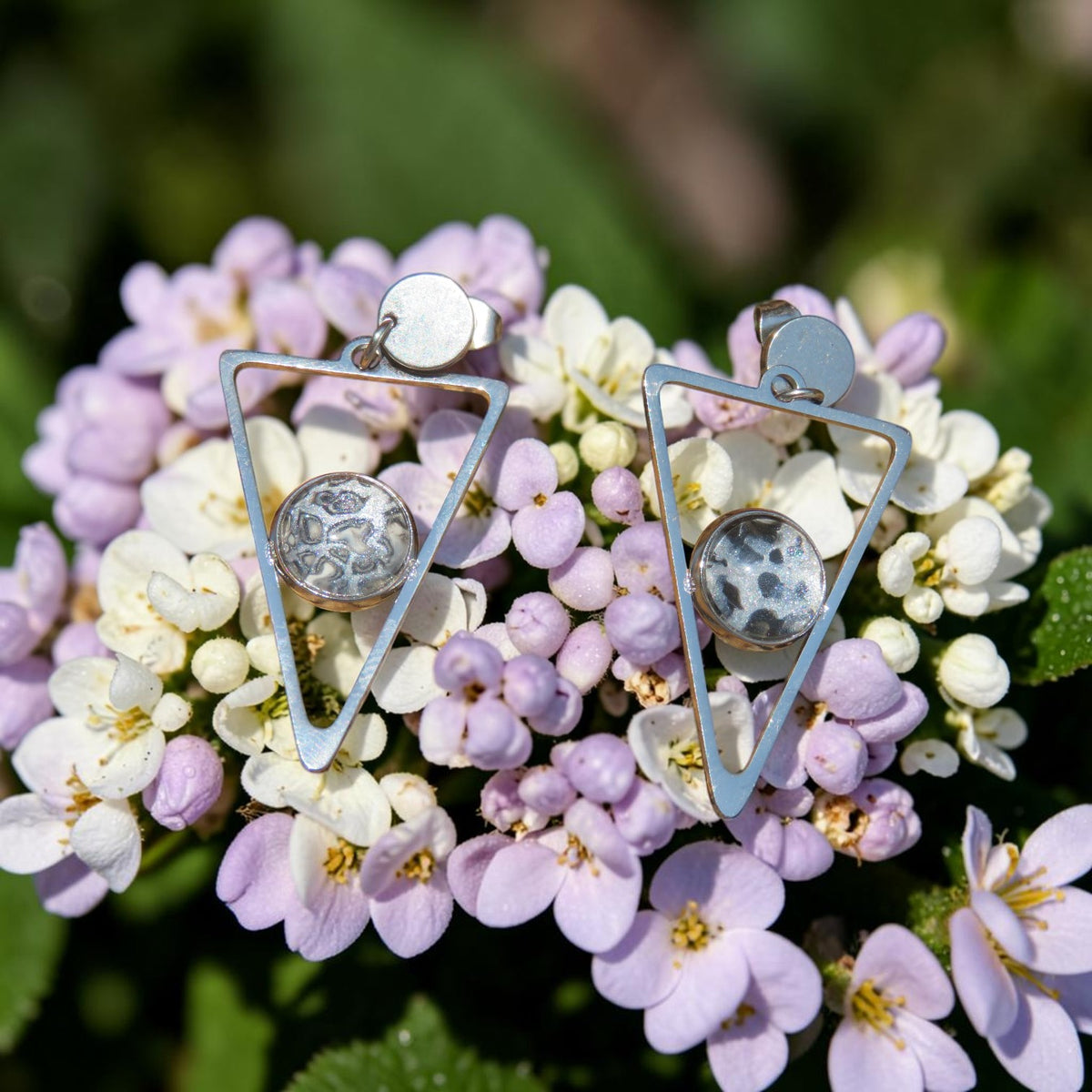 Boucle d'oreille "Nuage d’Argent" N°0542