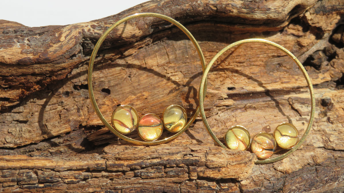Boucle d'oreille "Jardin de Lumière" N°0463