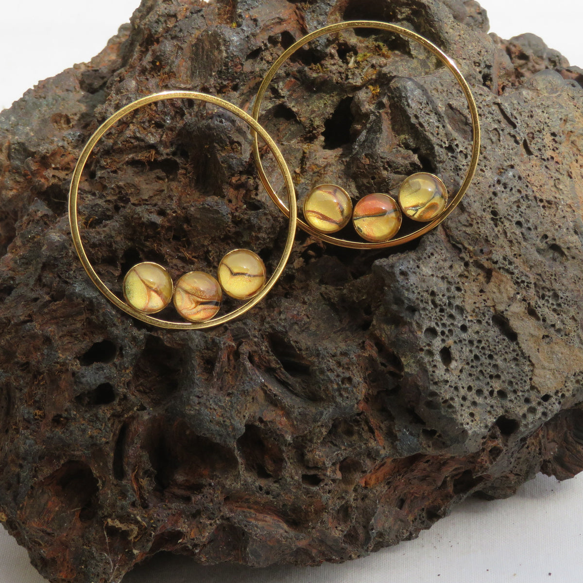 Boucle d'oreille "Jardin de Lumière" N°0463