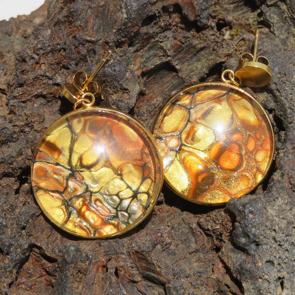 Boucle d'oreille "Songe d’Or" N°0453