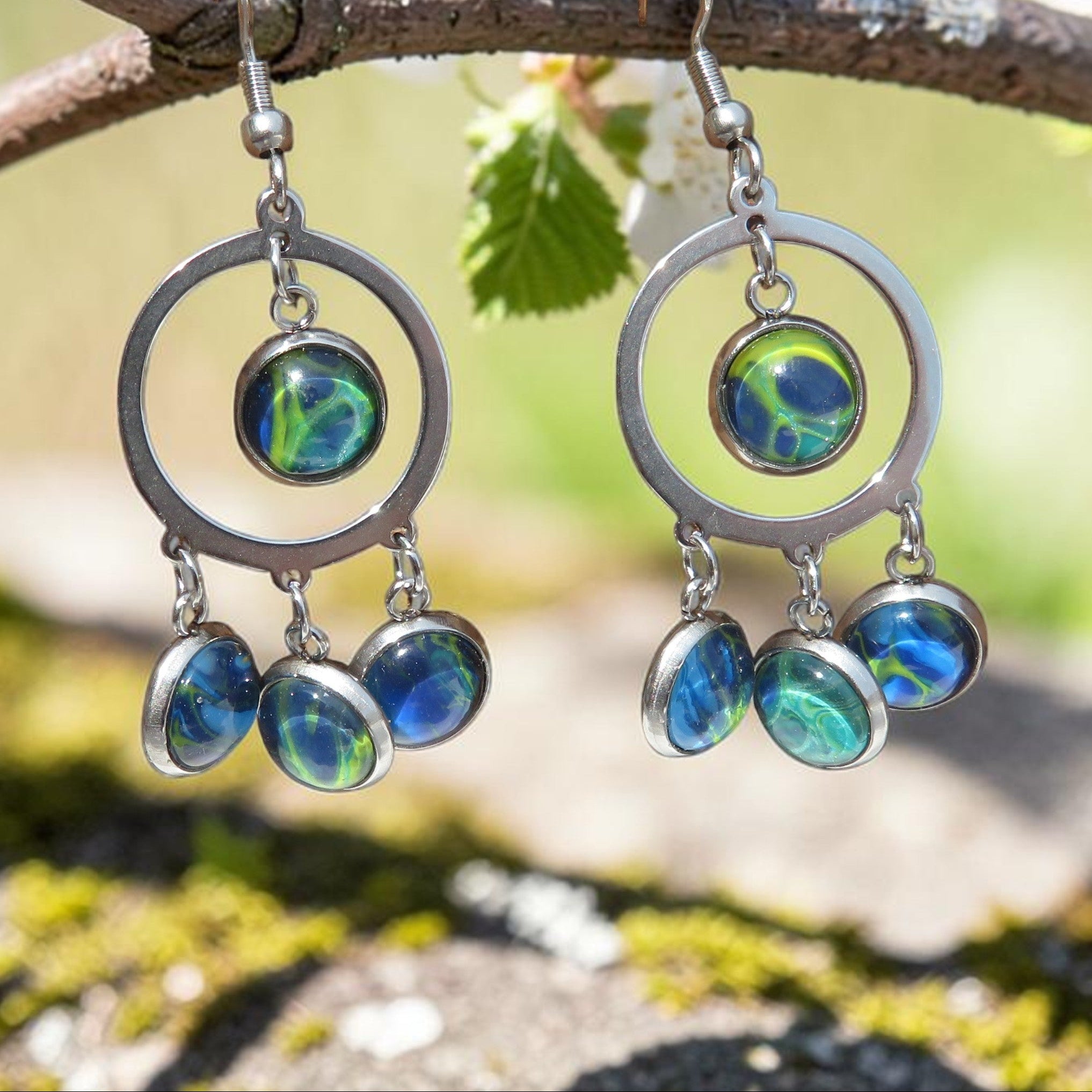 Boucle d'oreille "Rêve Aquatique" N°0153