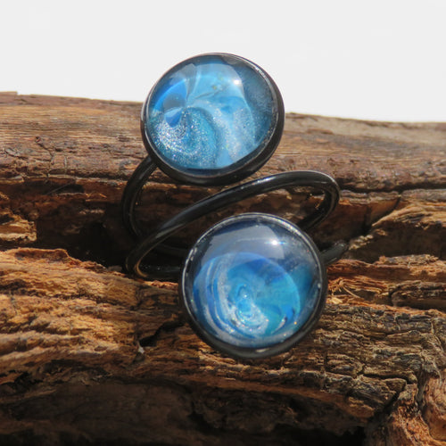 Bague "Bleu Boréal" N°1008