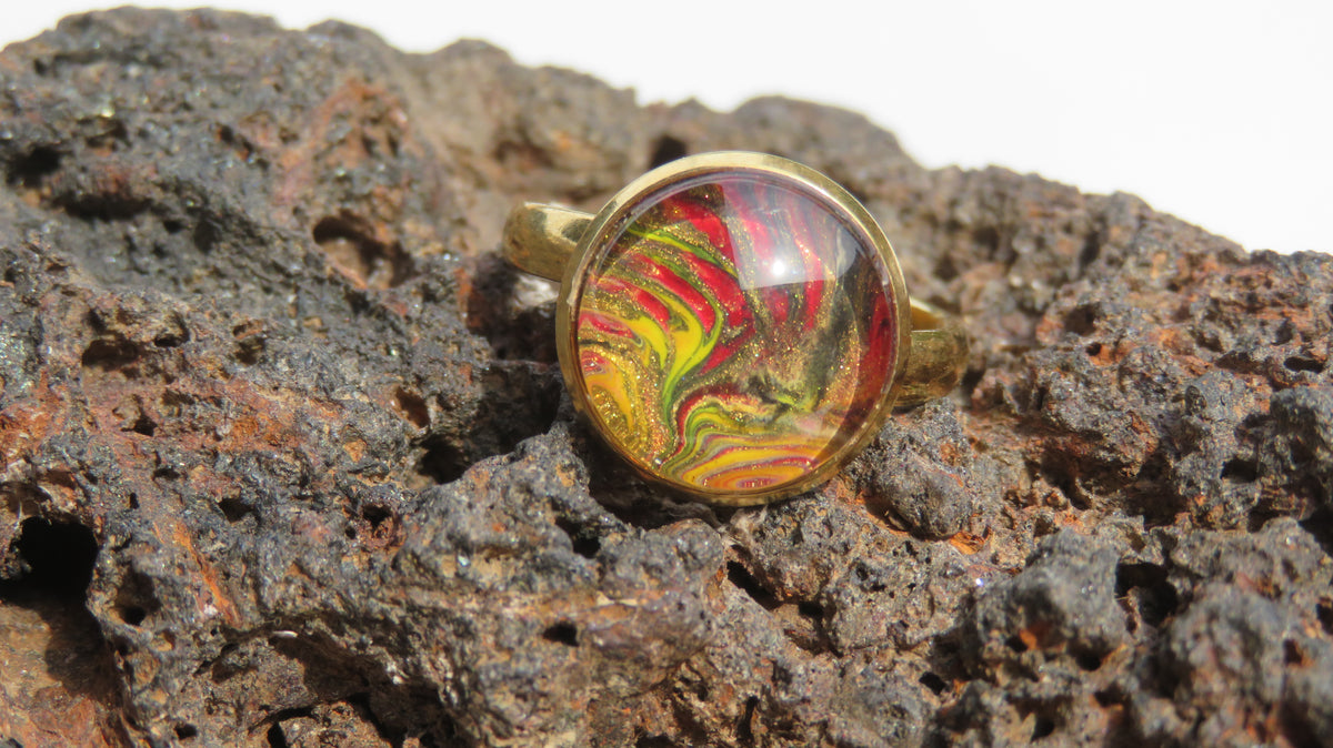 Bague "Spirale Solaire" N°0403