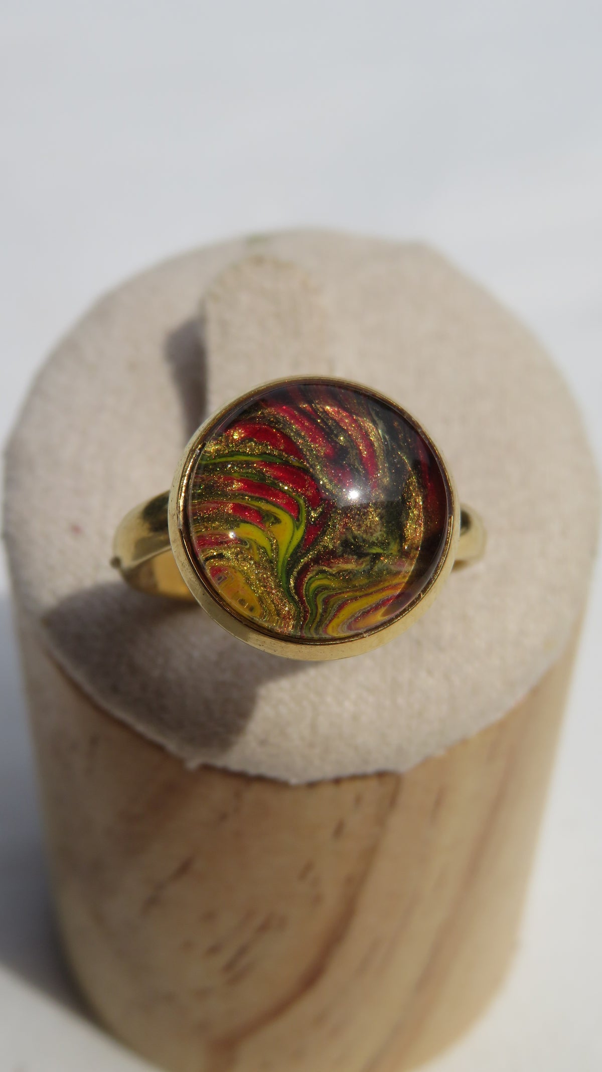 Bague "Spirale Solaire" N°0403