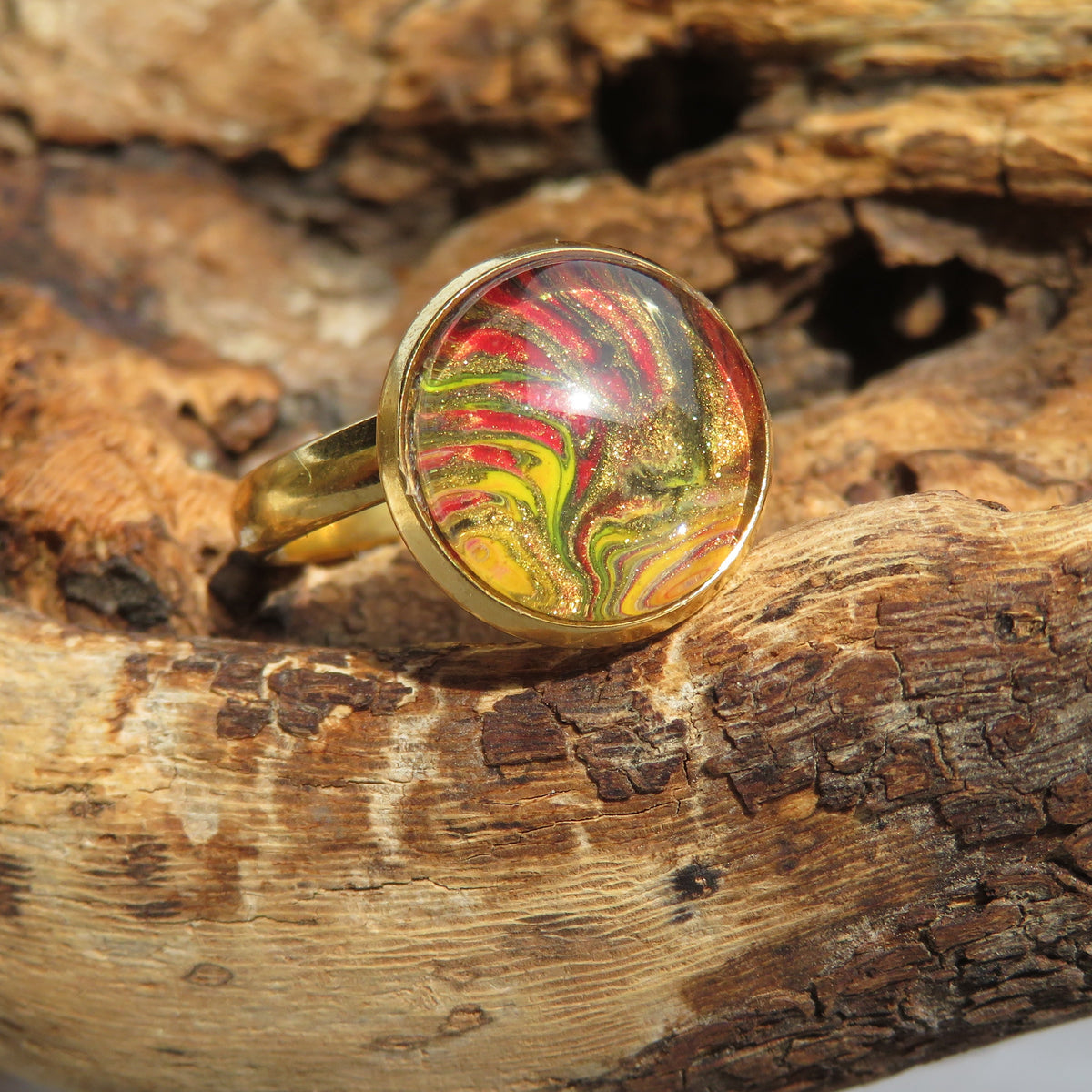 Bague "Spirale Solaire" N°0403