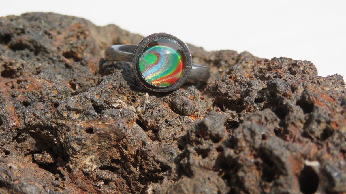 Bague "Forêt Arc-en-Ciel" N°0137