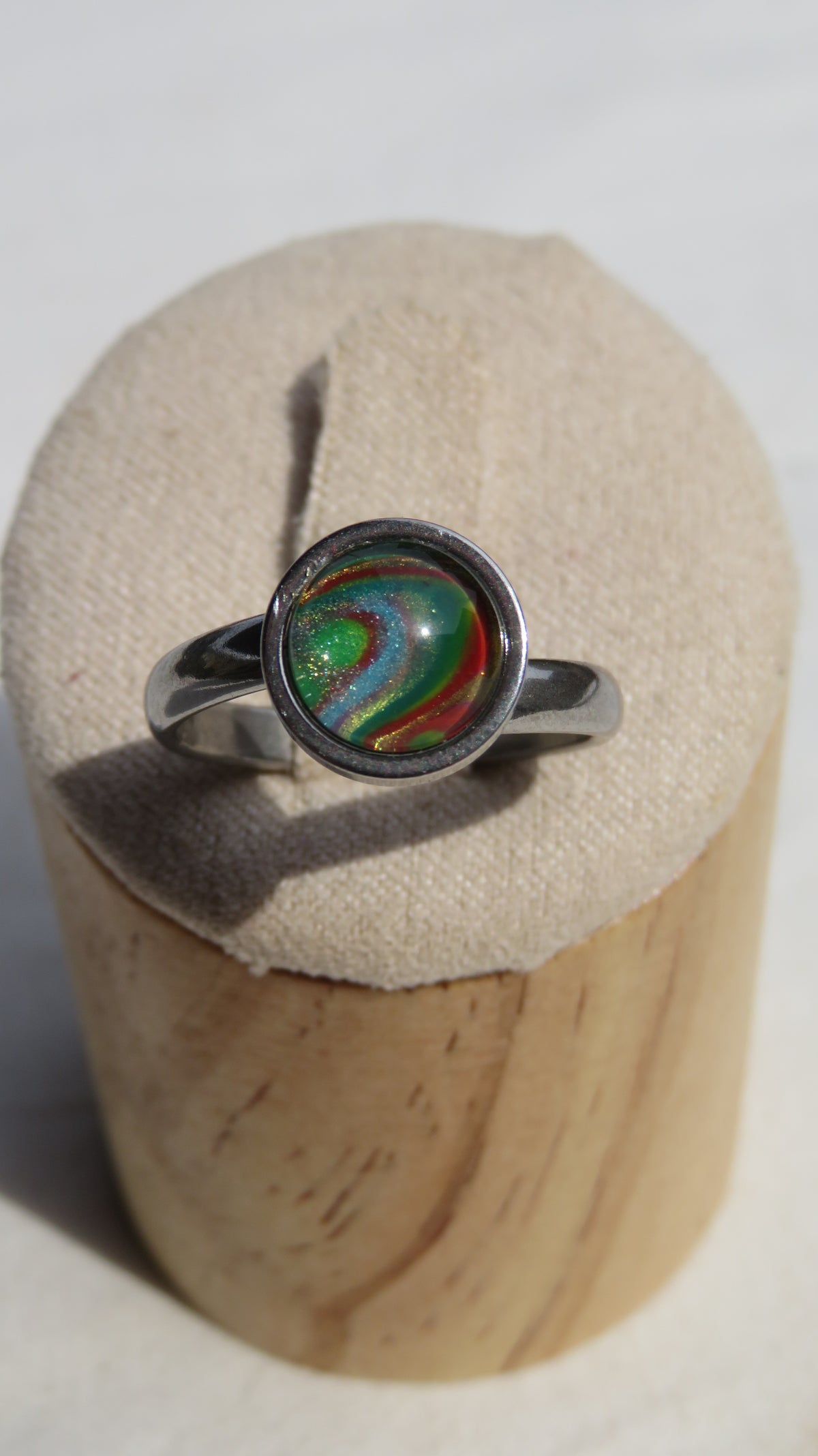 Bague "Forêt Arc-en-Ciel" N°0137