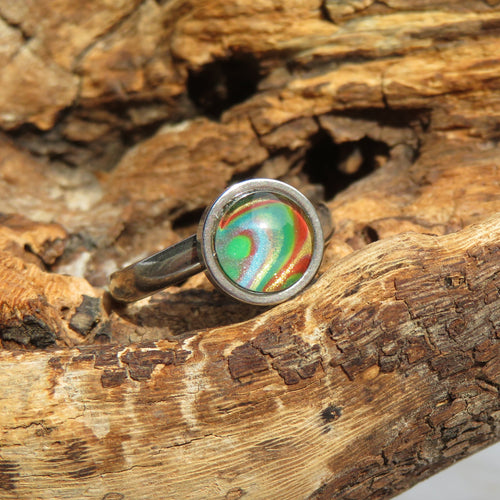 Bague "Forêt Arc-en-Ciel" N°0137