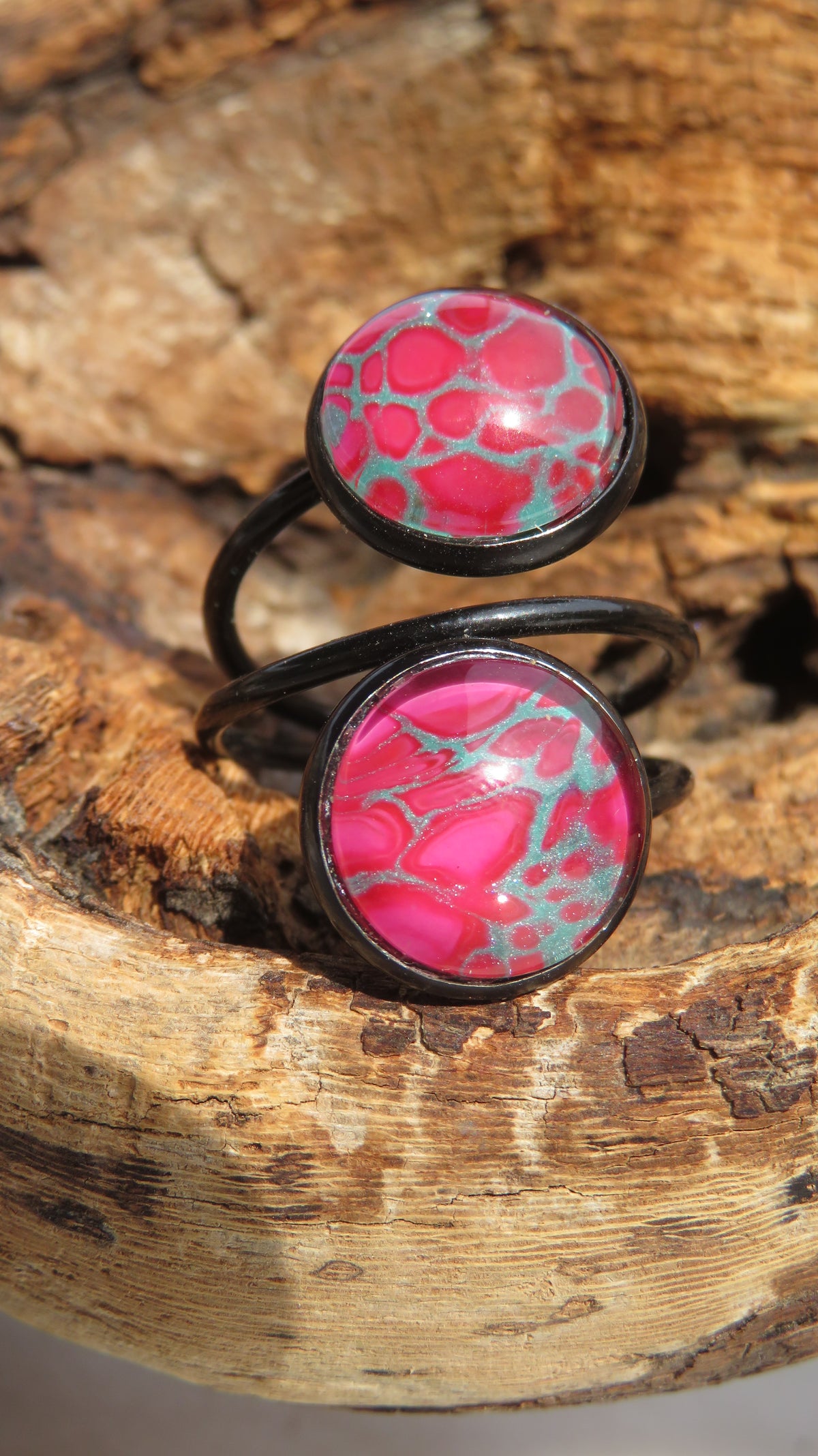 Bague "Fleur de Jade" N°0649
