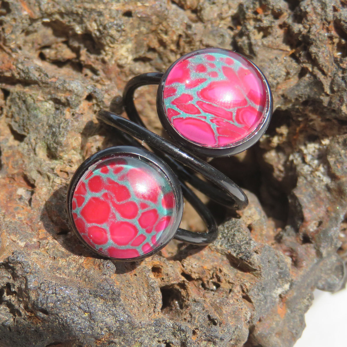 Bague "Fleur de Jade" N°0649
