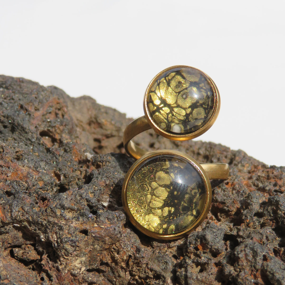 Bague "Mosaïque Dorée" N°0602