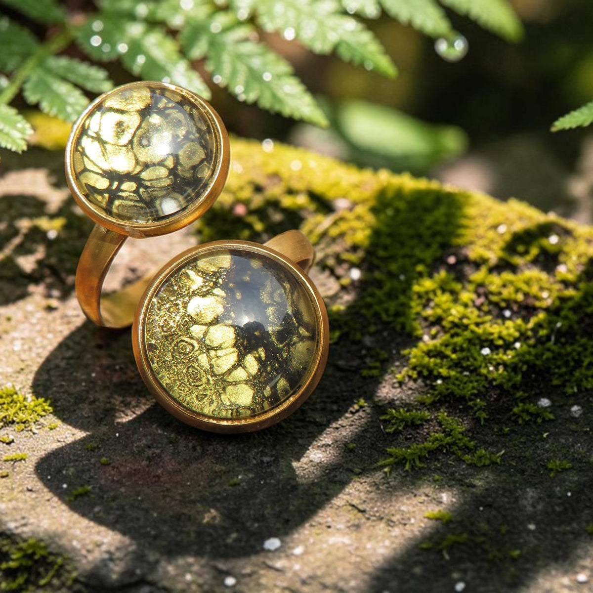 Bague "Mosaïque Dorée" N°0602