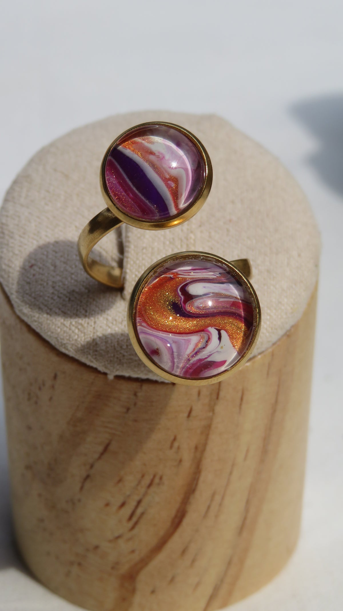 Bague "Danse Magenta" N°0864