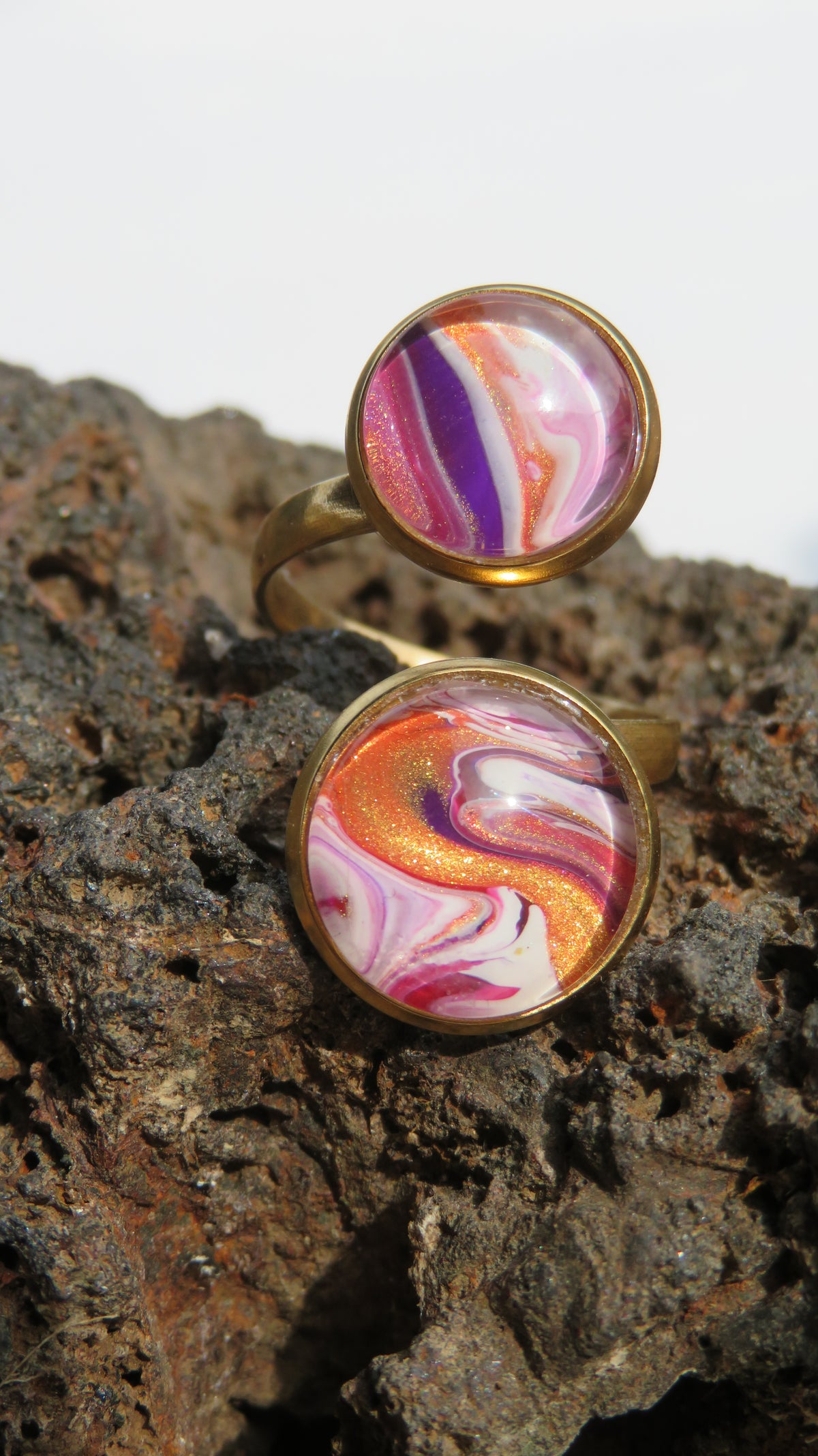 Bague "Danse Magenta" N°0864