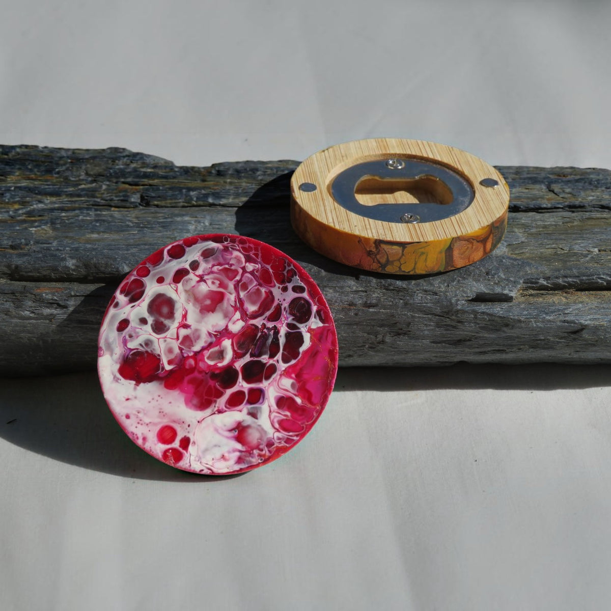 Décapsuleur magnétique "Framboise Givrée"