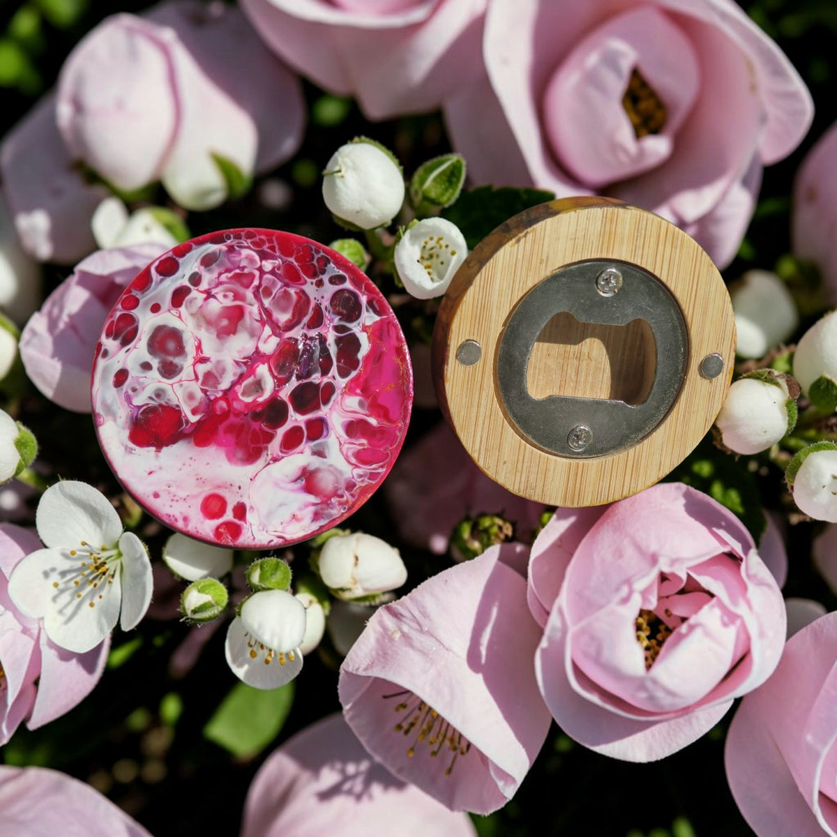 Décapsuleur magnétique "Framboise Givrée"