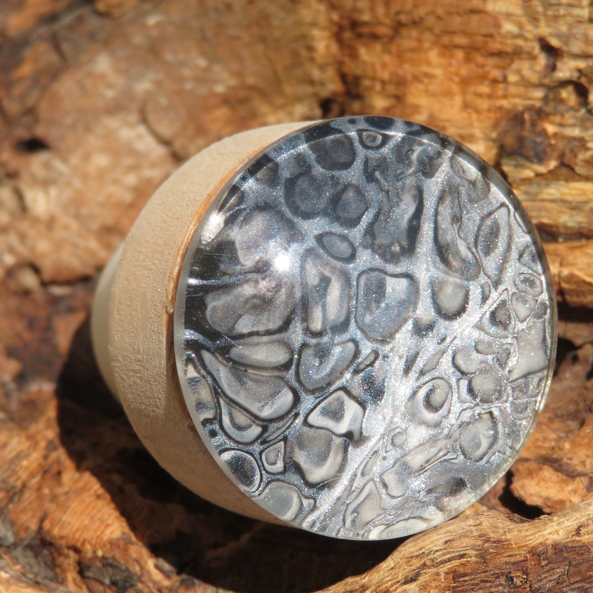 Bouchon de vin en bois "Perle d'Ardoise"