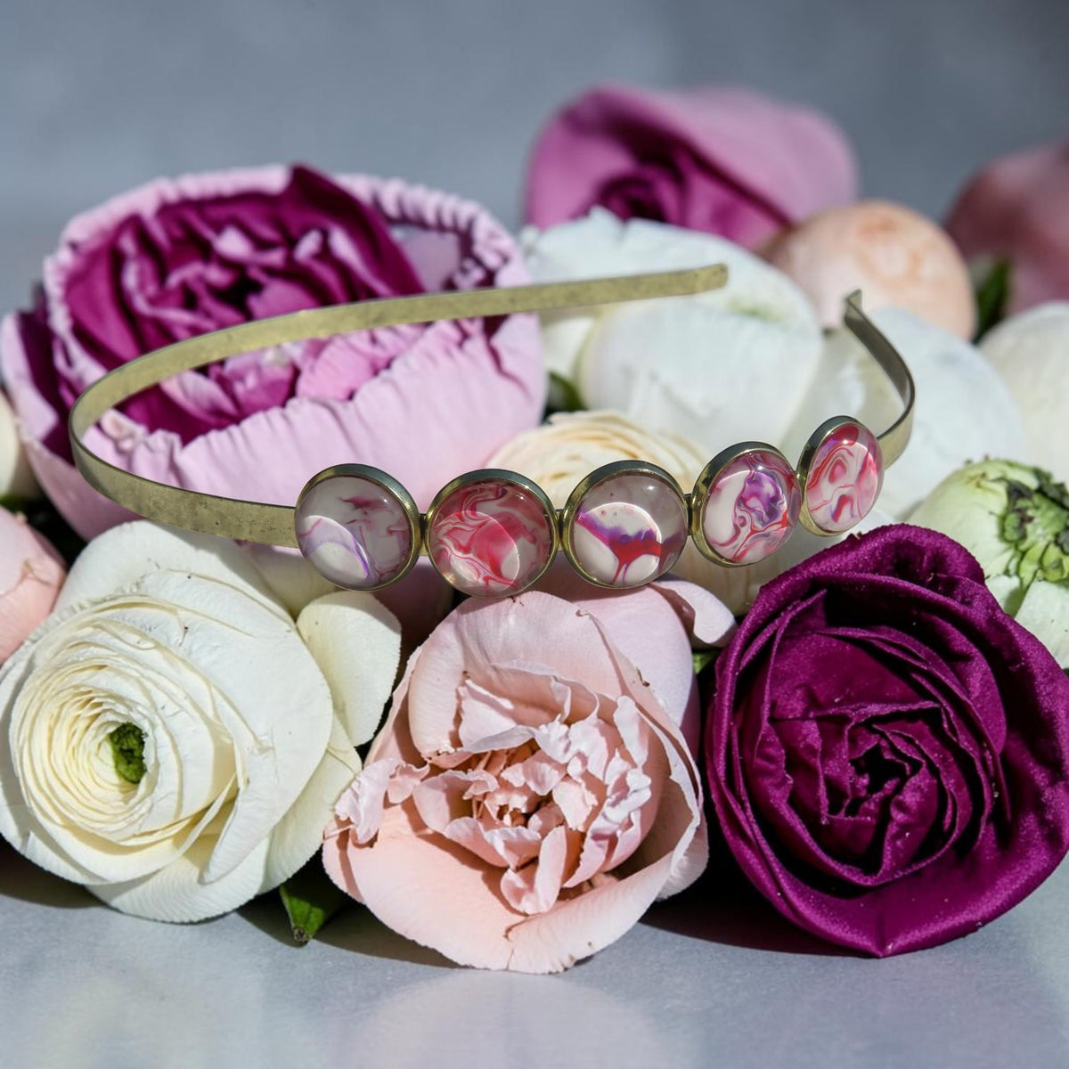 Serre-tête "Baiser de Pivoine"