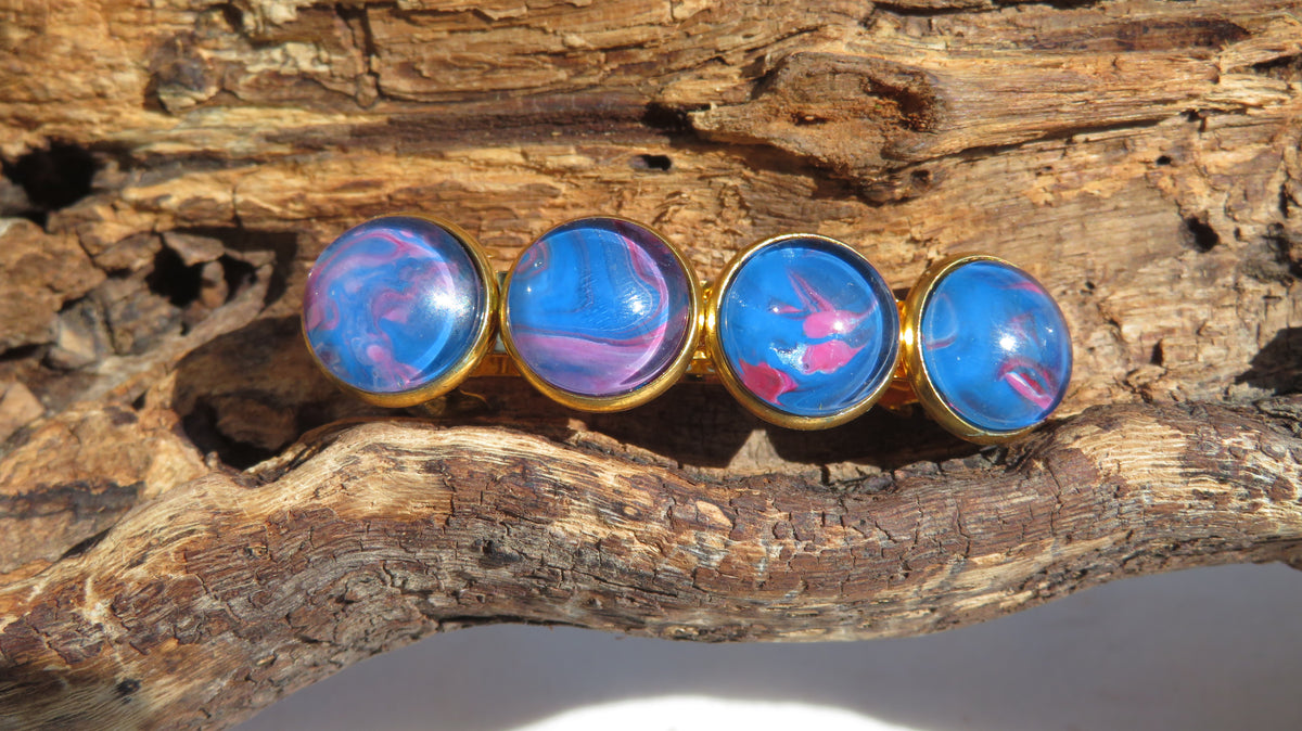 Barrette à cheveux "Ciel de Coton"