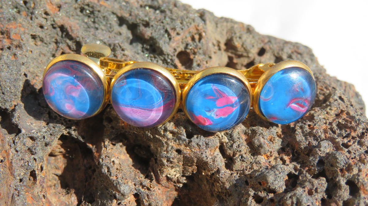 Barrette à cheveux "Ciel de Coton"