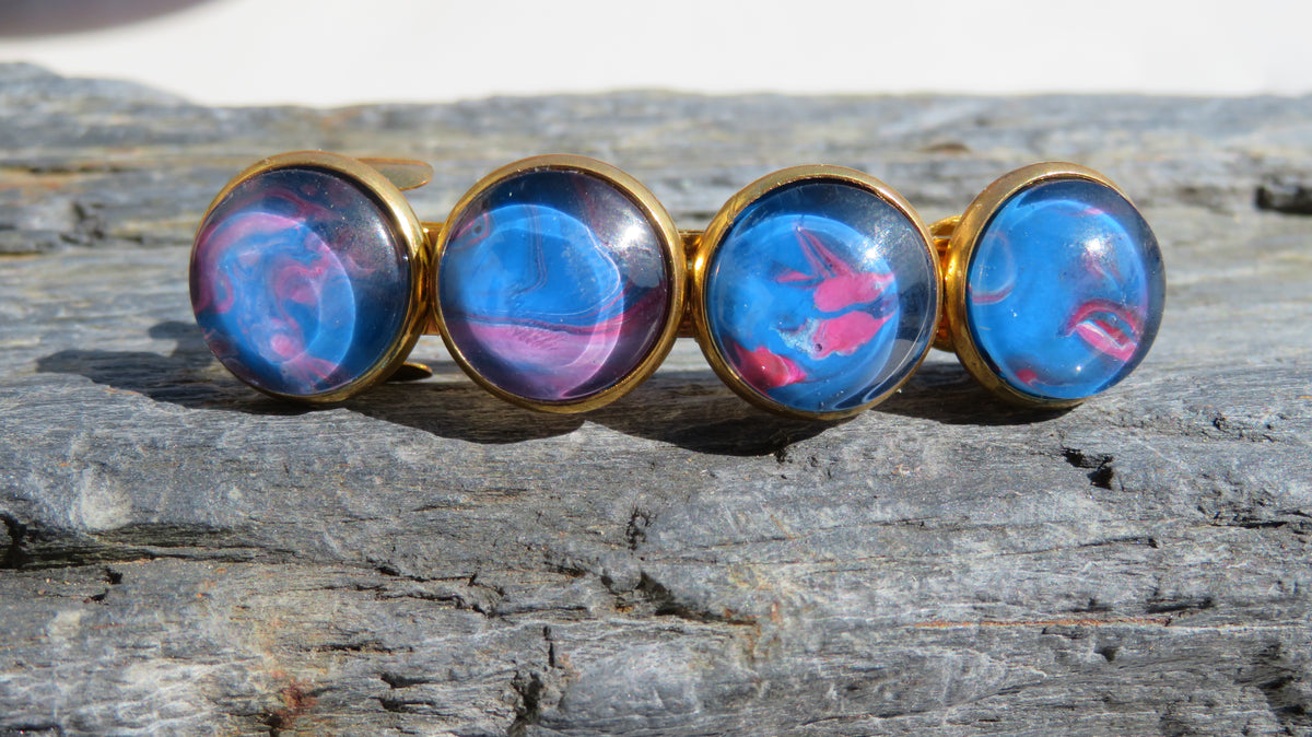 Barrette à cheveux "Ciel de Coton"