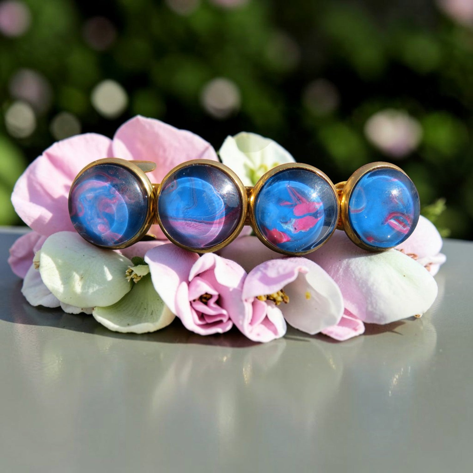Barrette à cheveux "Ciel de Coton"