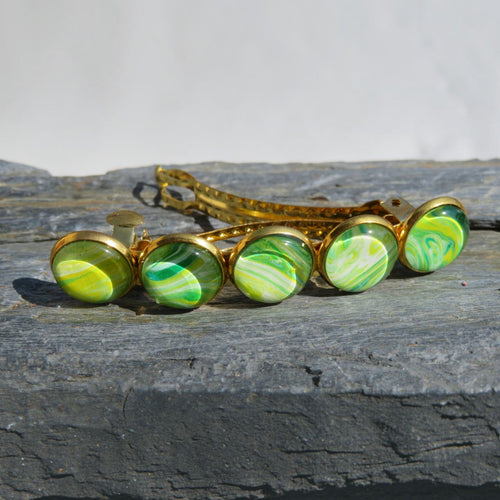 Barrette à cheveux "Fusion Citron Vert"